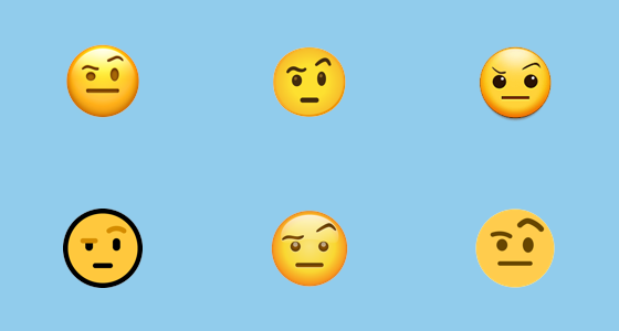 One Eyebrow Raised Emoji 🤨