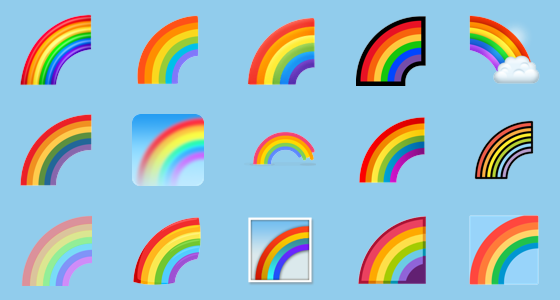 🌈 Rainbow Emoji - Emojihub 😀 - All Emojis To Copy And Paste